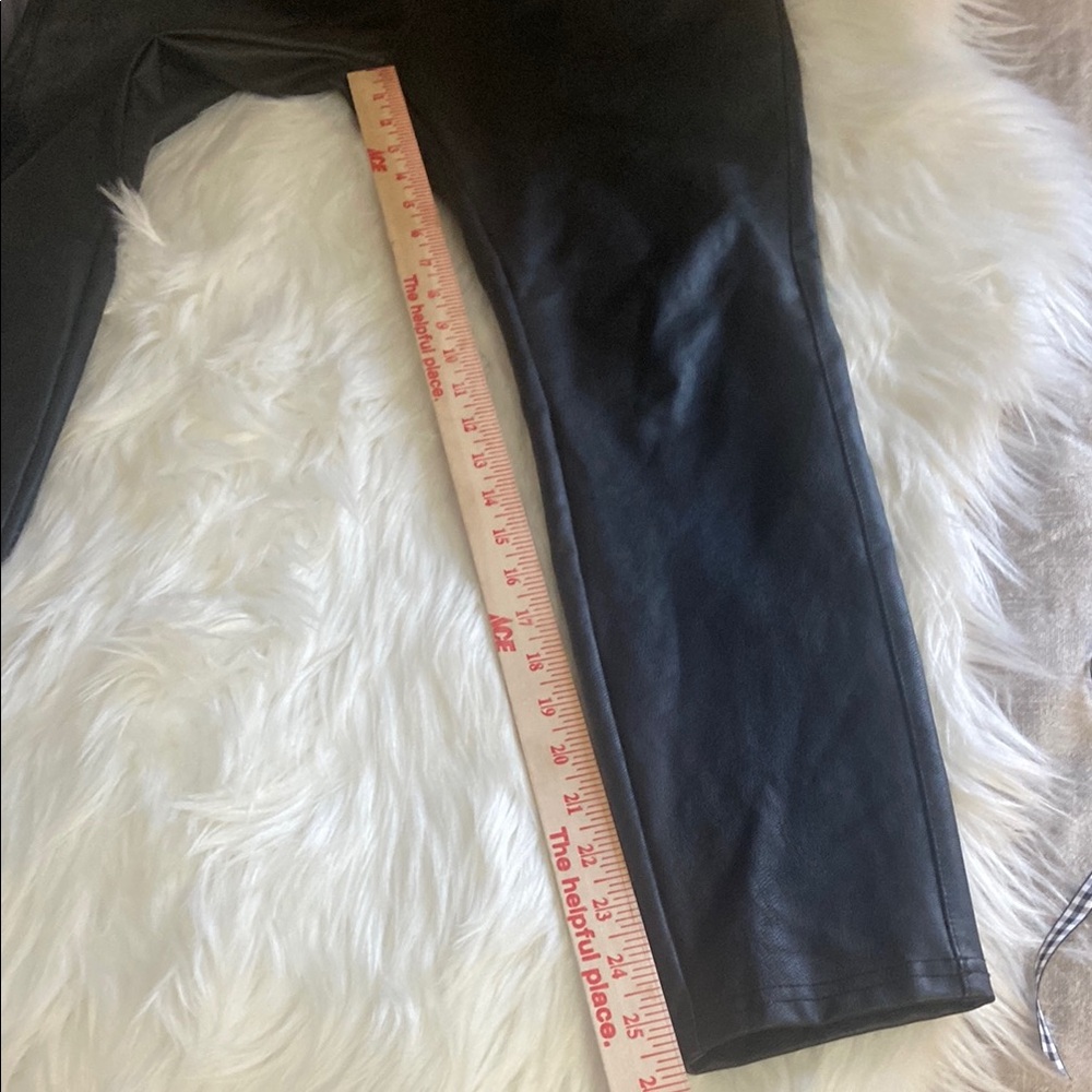 Black Faux Leather Leggings - Picture 7 of 9